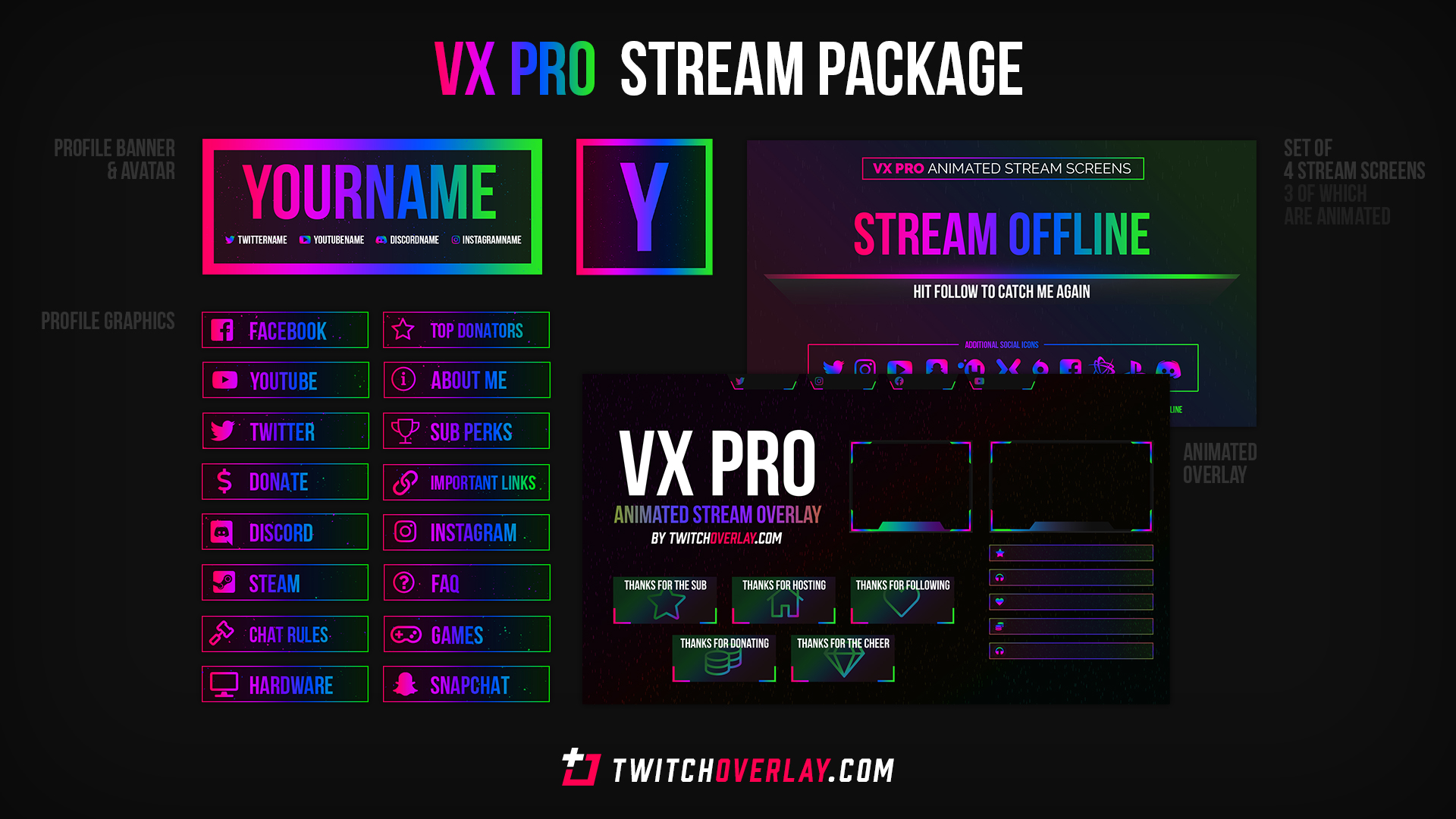 chroma stream package - Twitch Overlay