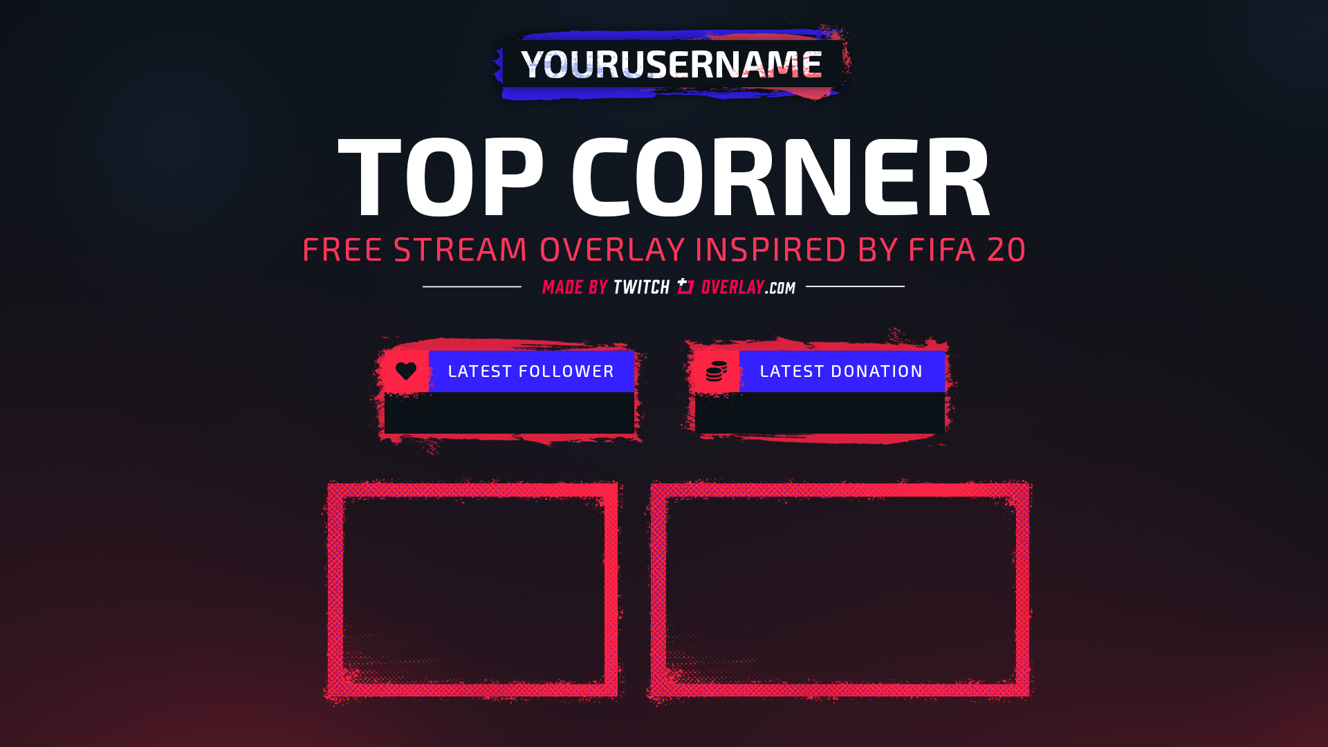 Top Corner Free Fifa 20 Twitch Overlay Twitch Overlay