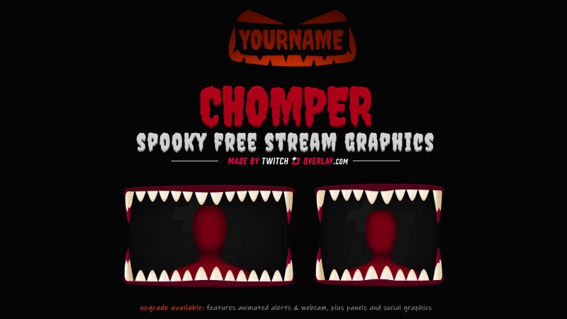 Chomper – Free Halloween Stream Overlay