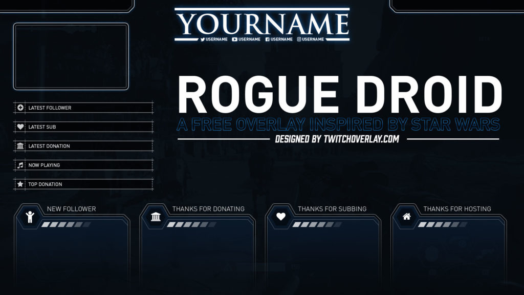 free star wars twitch overlay