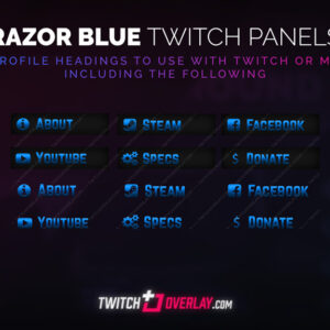 Razor Blue Twitch Panels