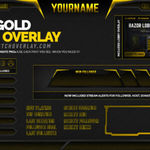 Razor Gold Twitch Overlay