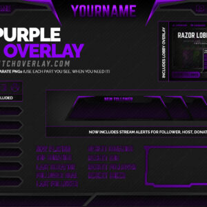 Razor Purple Twitch Overlay
