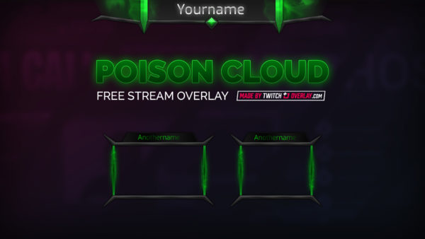 Poison Cloud – Free Green Stream Overlay