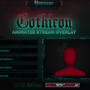 Gothicon – Gothic Twitch Overlay