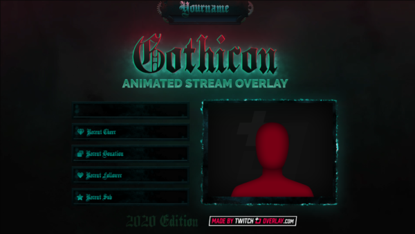 gothic twitch overlay