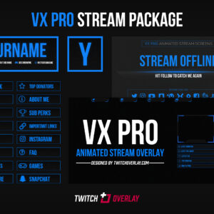 VX Pro – Animated Blue Stream Package