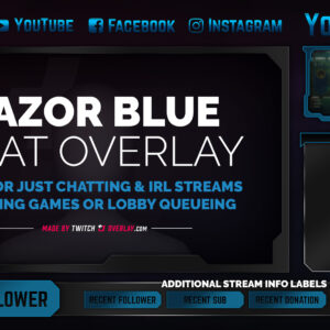 Razor Blue Chat Overlay