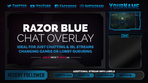 Twitch League of Legends Overlay - JUST CHATTING 2 by Alenarya on