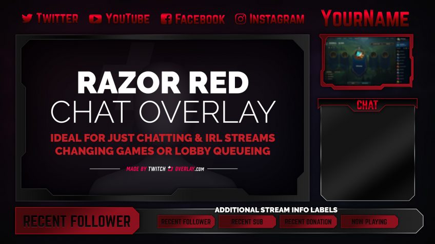 red chat overlay
