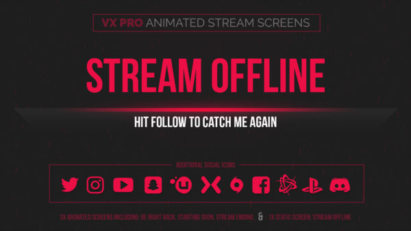 animated red stream screens