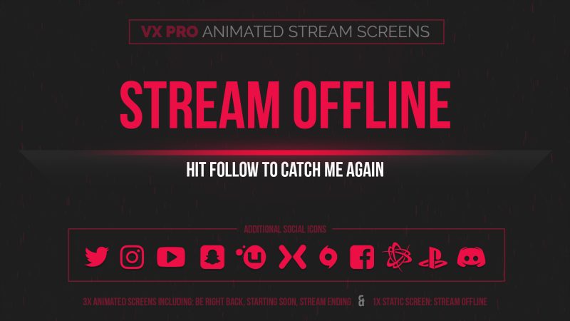 animated red stream screens