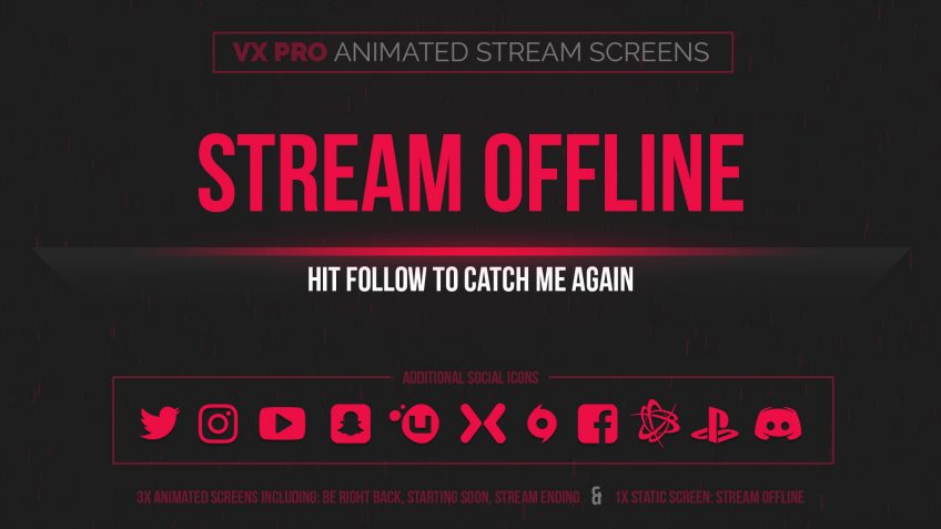 animated red stream screens