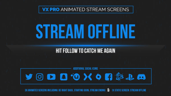 animated blue stream screens