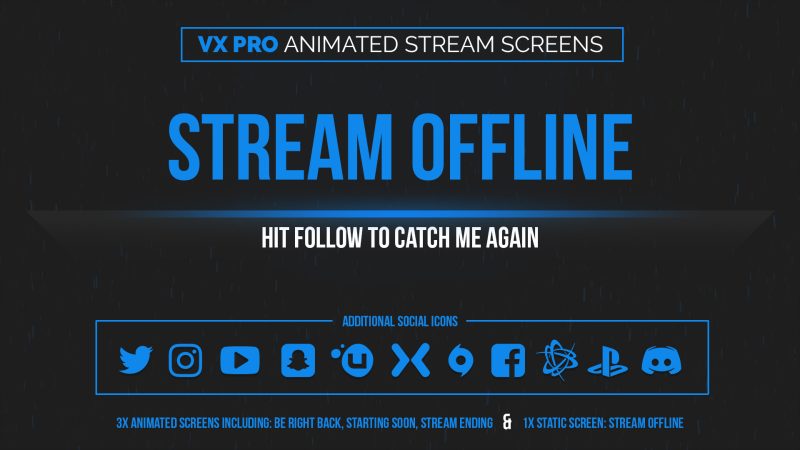 animated blue stream screens
