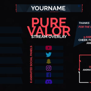 Pure Valor – Valorant Twitch Overlay