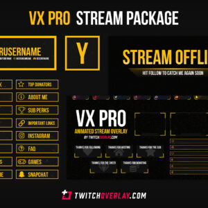 VX Pro Yellow – Animated Yellow Stream Package