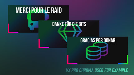 animated chroma twitch overlay en Español, auf Deutsch, en Français