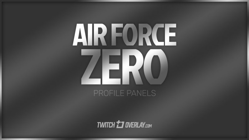 Air Force Zero – Steel Profile Graphics
