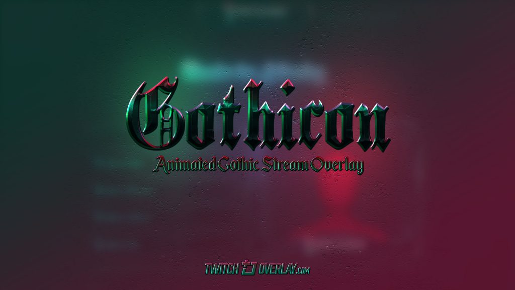 gothic stream package - Twitch Overlay