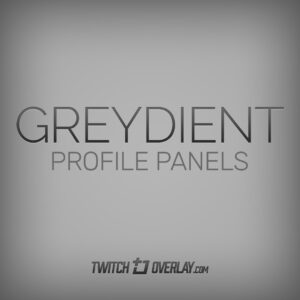 Greydient – Grey metallic headings for Twitch