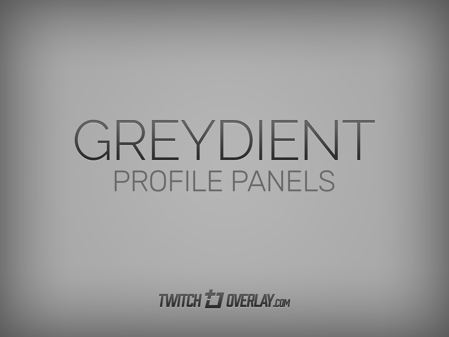 Greydient – Grey metallic headings for Twitch