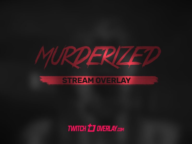 Free horror stream overlay