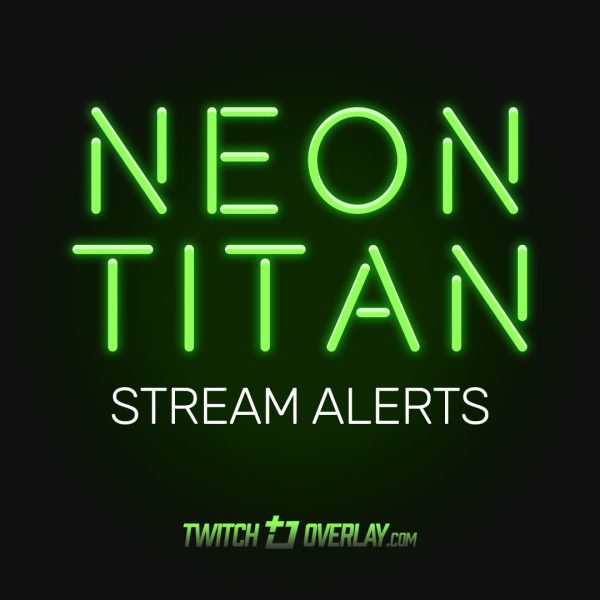 Neon Titan – Green Twitch Alerts