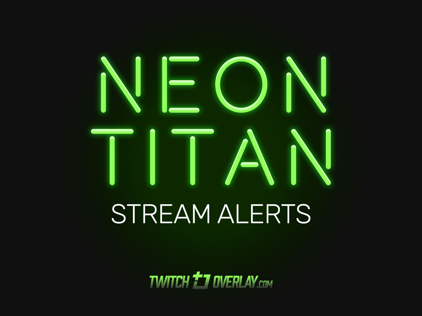 Neon Titan – Green Twitch Alerts
