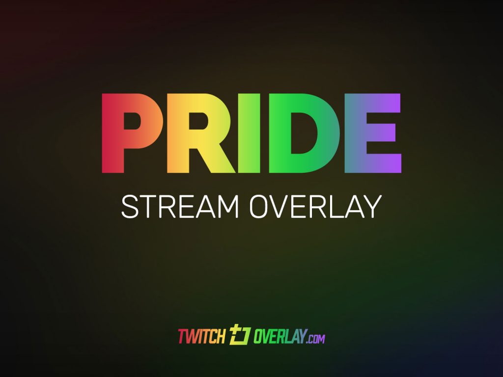 free gay pride twitch overlay