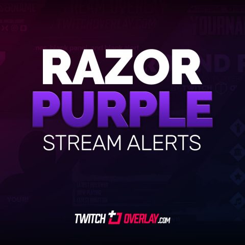 Razor Purple – Free Purple Twitch Alerts