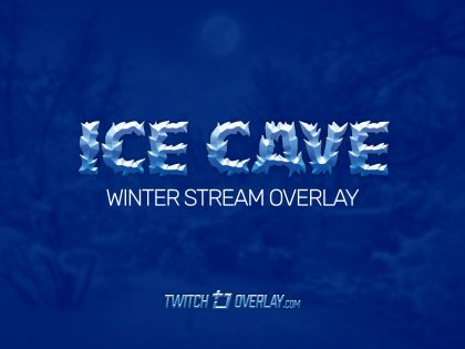 Ice Cave – Snow Twitch Overlay