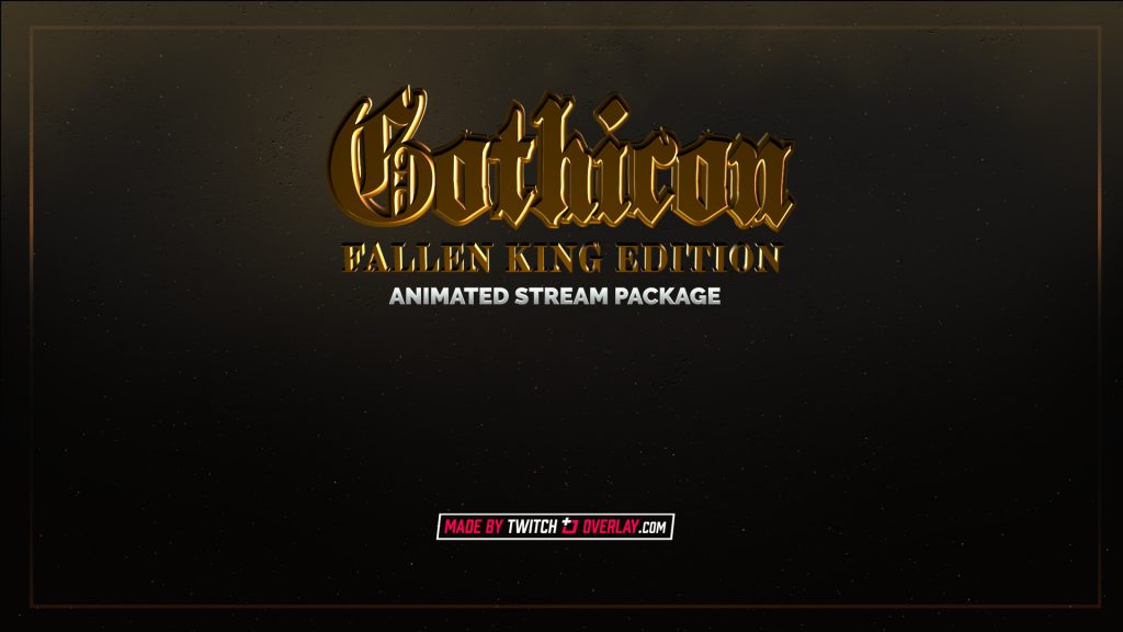 gold stream package - Twitch Overlay