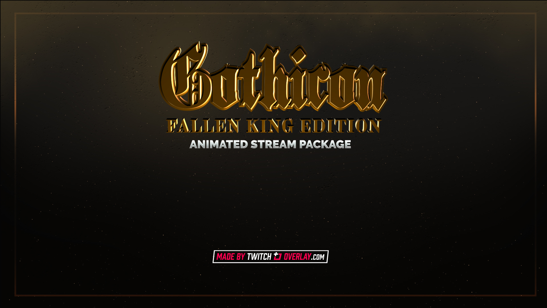 gold stream package | Twitch Overlay