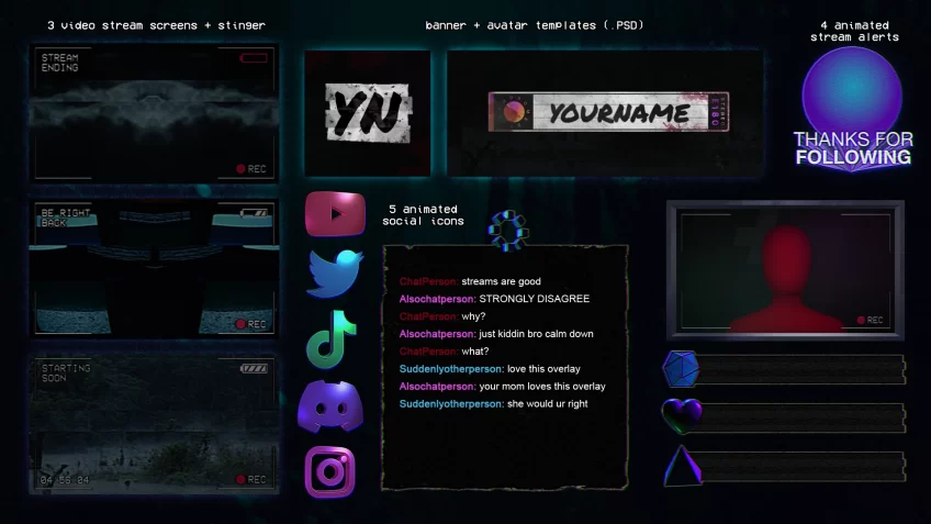 Creepy Stream Overlay